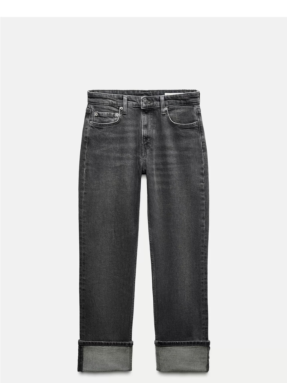 Zara mid rise slim cuffed Jeans